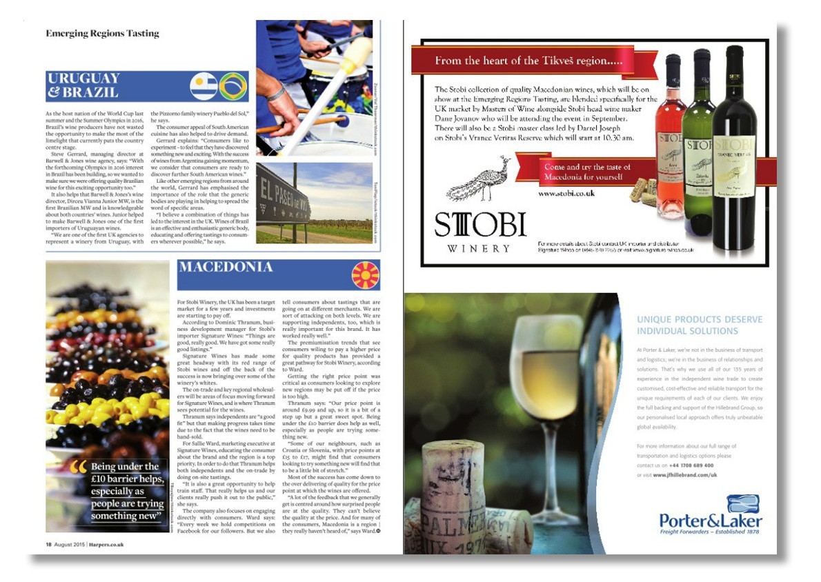 Harpers Features Stobi in Emerging Regions Article