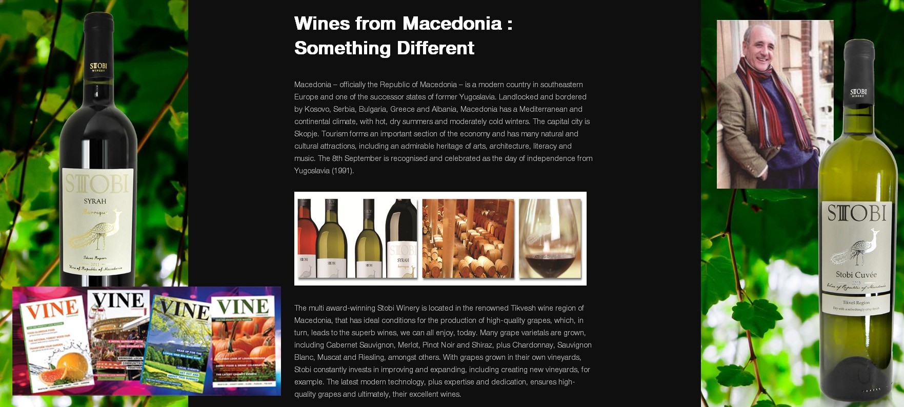 Stobi wines from Macedonia in the heart of the Eastern Mediterranean